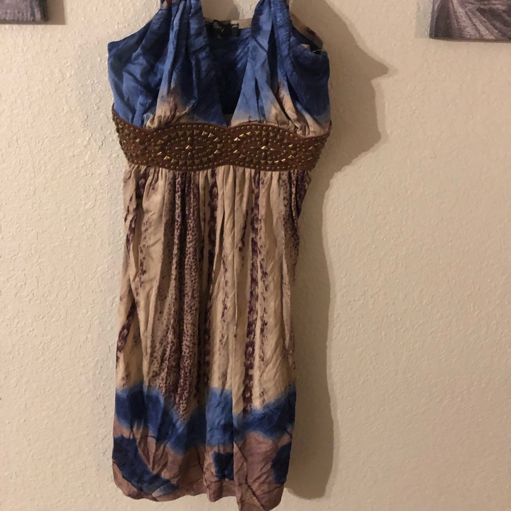 Sky top/ short dress